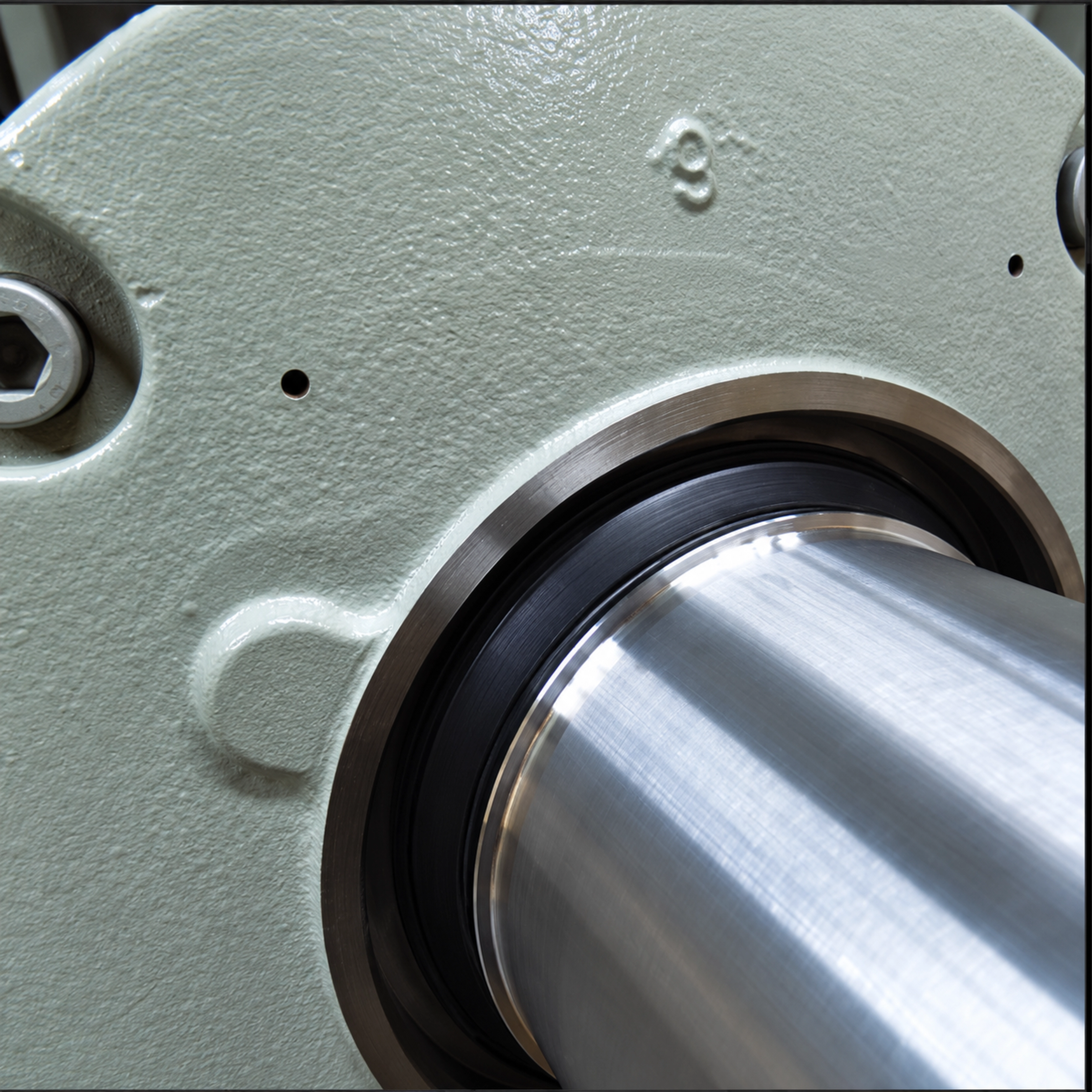 Checking the depth of the drilled hole
